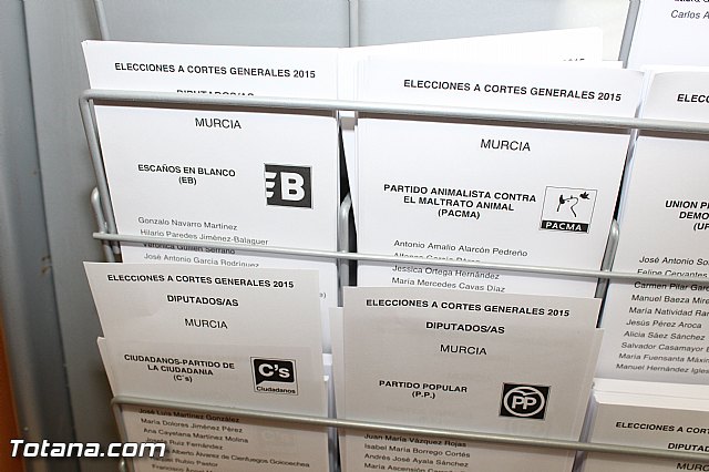 Jornada electoral - Elecciones generales 20 diciembre 2015 - 3