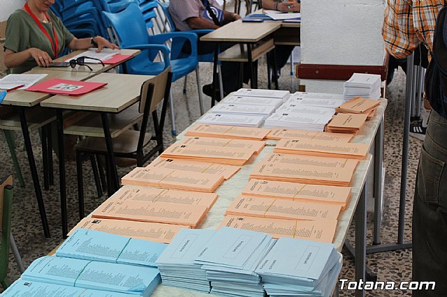 Jornada electoral. Elecciones municipales, a la Asamblea Regional y al Parlamento Europeo - 26M 2019 - 50