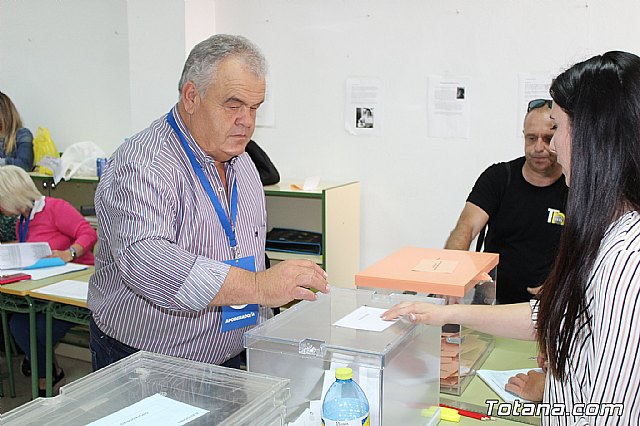 Jornada electoral. Elecciones municipales, a la Asamblea Regional y al Parlamento Europeo - 26M 2019 - 254