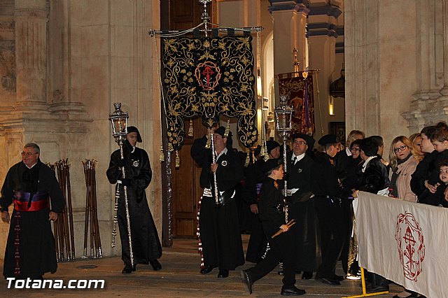 Procesin del Santo Entierro (Salida) - Viernes Santo noche - Semana Santa Totana 2015 - 8