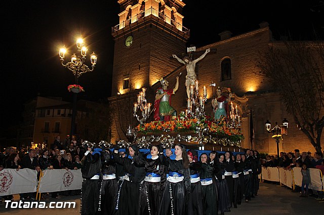 Procesin del Santo Entierro (Salida) - Viernes Santo noche - Semana Santa Totana 2015 - 80