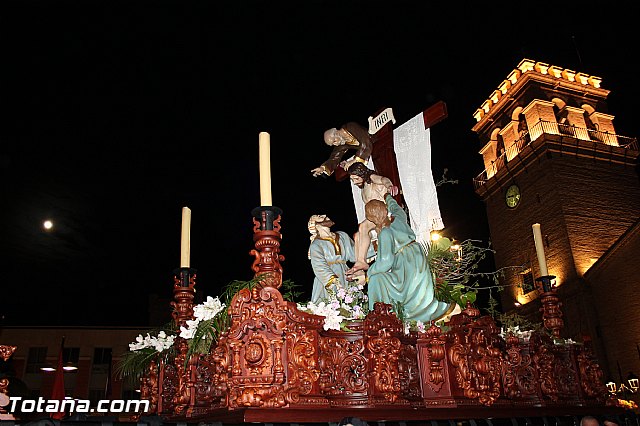 Procesin del Santo Entierro (Salida) - Viernes Santo noche - Semana Santa Totana 2015 - 171
