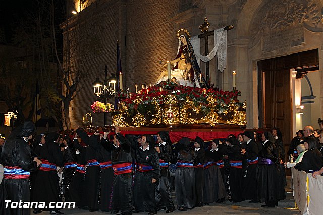 Procesin del Santo Entierro (Salida) - Viernes Santo noche - Semana Santa Totana 2015 - 178