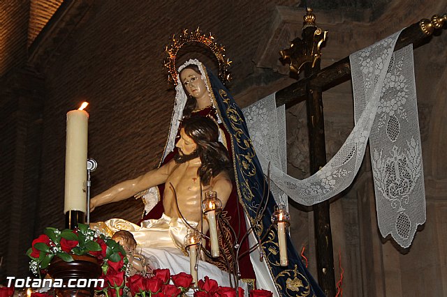 Procesin del Santo Entierro (Salida) - Viernes Santo noche - Semana Santa Totana 2015 - 179
