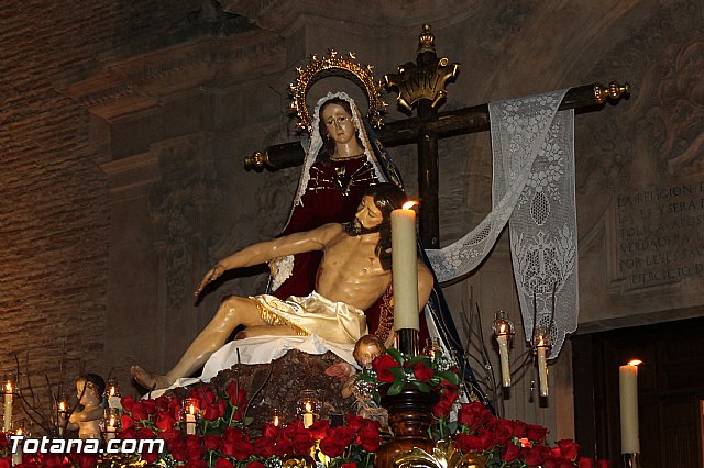 Procesin del Santo Entierro (Salida) - Viernes Santo noche - Semana Santa Totana 2015 - 185