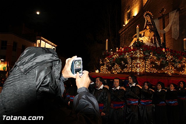 Procesin del Santo Entierro (Salida) - Viernes Santo noche - Semana Santa Totana 2015 - 187