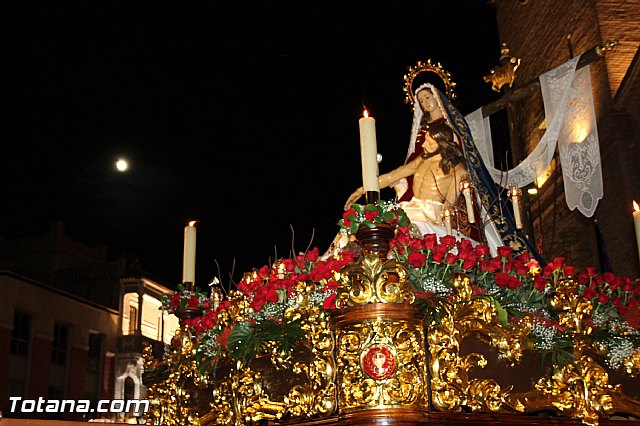Procesin del Santo Entierro (Salida) - Viernes Santo noche - Semana Santa Totana 2015 - 191