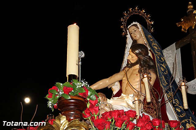 Procesin del Santo Entierro (Salida) - Viernes Santo noche - Semana Santa Totana 2015 - 192