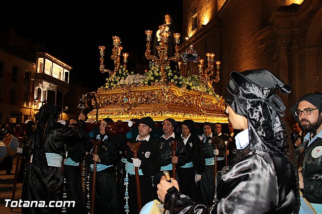 Procesin del Santo Entierro (Salida) - Viernes Santo noche - Semana Santa Totana 2015 - 312