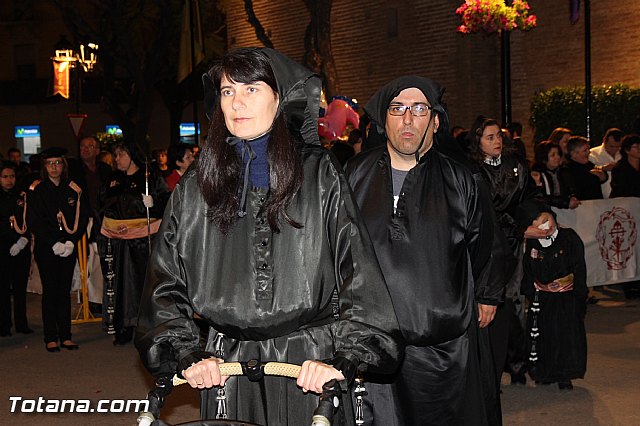 Procesin del Santo Entierro (Salida) - Viernes Santo noche - Semana Santa Totana 2015 - 336