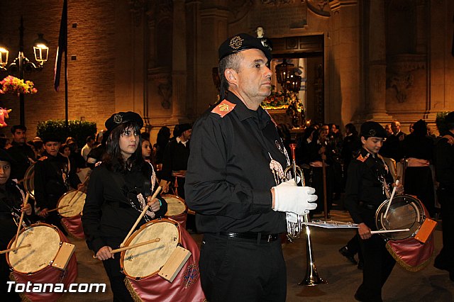 Procesin del Santo Entierro (Salida) - Viernes Santo noche - Semana Santa Totana 2015 - 344