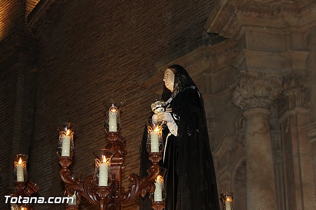 Procesin del Santo Entierro (Salida) - Viernes Santo noche - Semana Santa Totana 2015 - 387
