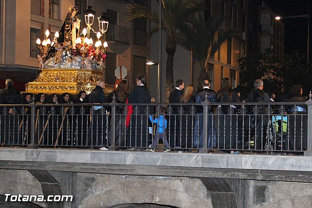 Procesin del Santo Entierro (Recogida) - Viernes Santo noche - Semana Santa Totana 2015 - 2