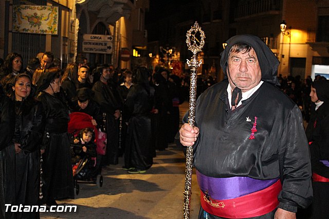 Procesin del Santo Entierro (Recogida) - Viernes Santo noche - Semana Santa Totana 2015 - 26