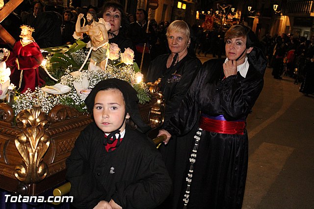 Procesin del Santo Entierro (Recogida) - Viernes Santo noche - Semana Santa Totana 2015 - 29