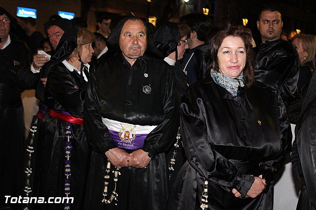 Procesin del Santo Entierro (Recogida) - Viernes Santo noche - Semana Santa Totana 2015 - 42