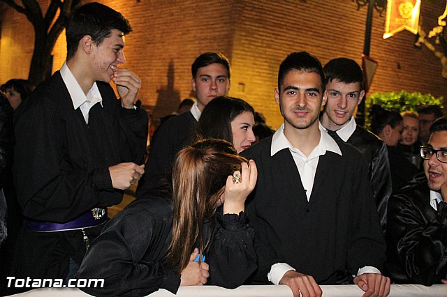 Procesin del Santo Entierro (Recogida) - Viernes Santo noche - Semana Santa Totana 2015 - 55