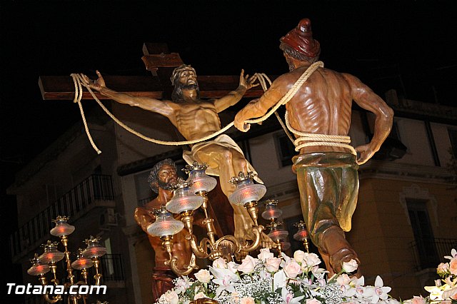 Procesin del Santo Entierro (Recogida) - Viernes Santo noche - Semana Santa Totana 2015 - 76