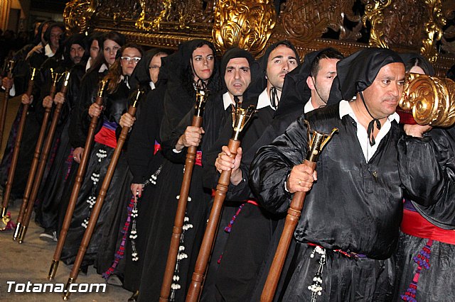 Procesin del Santo Entierro (Recogida) - Viernes Santo noche - Semana Santa Totana 2015 - 77