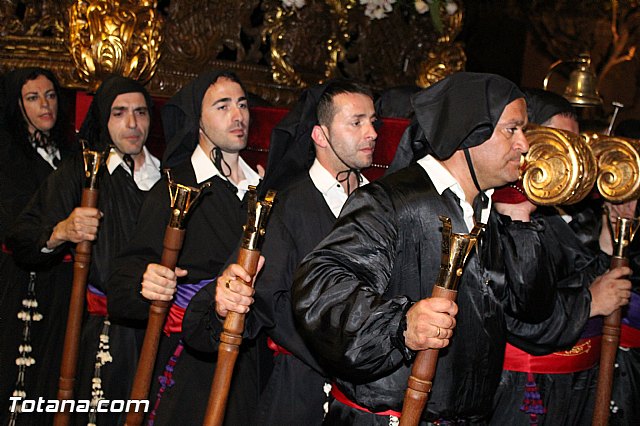Procesin del Santo Entierro (Recogida) - Viernes Santo noche - Semana Santa Totana 2015 - 79