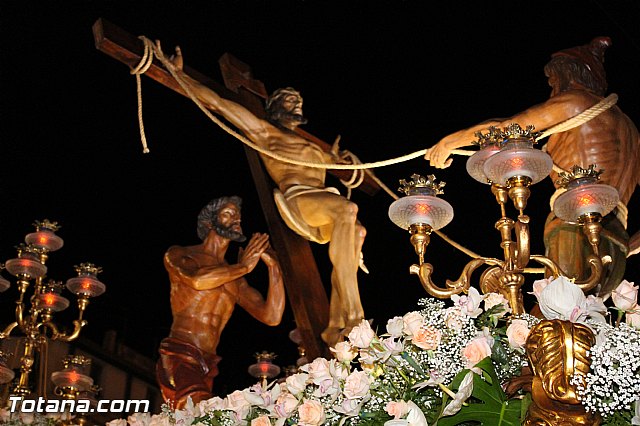 Procesin del Santo Entierro (Recogida) - Viernes Santo noche - Semana Santa Totana 2015 - 81