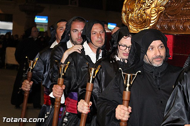 Procesin del Santo Entierro (Recogida) - Viernes Santo noche - Semana Santa Totana 2015 - 82