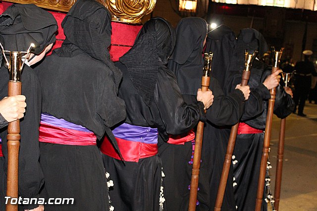 Procesin del Santo Entierro (Recogida) - Viernes Santo noche - Semana Santa Totana 2015 - 85