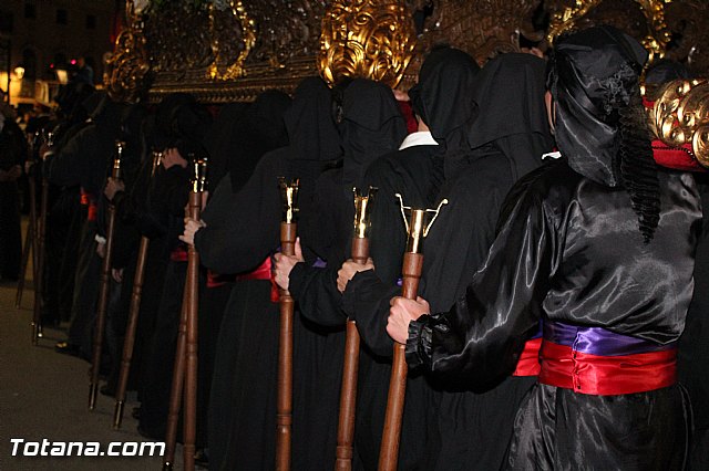Procesin del Santo Entierro (Recogida) - Viernes Santo noche - Semana Santa Totana 2015 - 89
