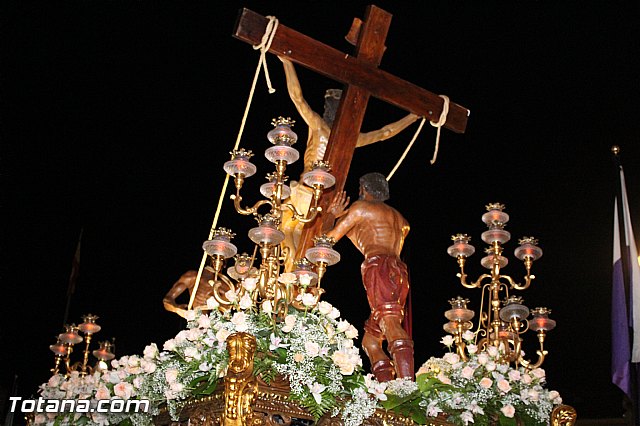 Procesin del Santo Entierro (Recogida) - Viernes Santo noche - Semana Santa Totana 2015 - 90