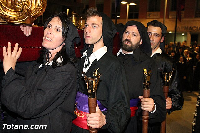 Procesin del Santo Entierro (Recogida) - Viernes Santo noche - Semana Santa Totana 2015 - 98