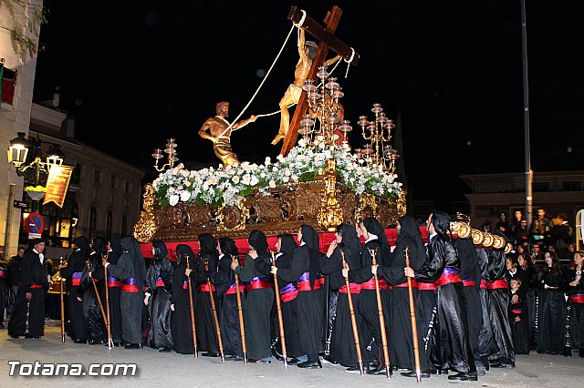 Procesin del Santo Entierro (Recogida) - Viernes Santo noche - Semana Santa Totana 2015 - 109