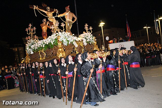 Procesin del Santo Entierro (Recogida) - Viernes Santo noche - Semana Santa Totana 2015 - 116