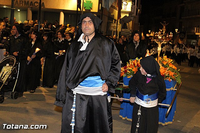 Procesin del Santo Entierro (Recogida) - Viernes Santo noche - Semana Santa Totana 2015 - 120