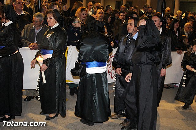 Procesin del Santo Entierro (Recogida) - Viernes Santo noche - Semana Santa Totana 2015 - 124