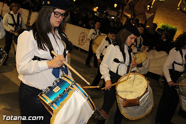 Procesin del Santo Entierro (Recogida) - Viernes Santo noche - Semana Santa Totana 2015 - 137