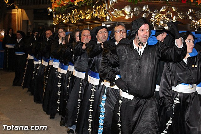 Procesin del Santo Entierro (Recogida) - Viernes Santo noche - Semana Santa Totana 2015 - 140