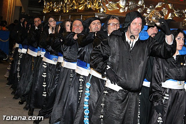 Procesin del Santo Entierro (Recogida) - Viernes Santo noche - Semana Santa Totana 2015 - 142