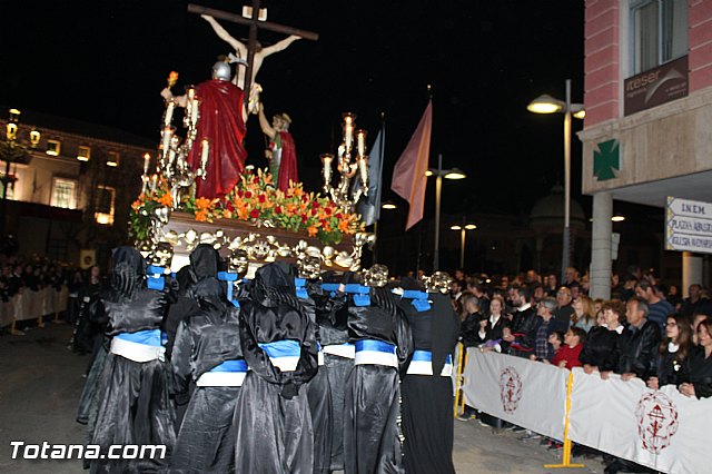 Procesin del Santo Entierro (Recogida) - Viernes Santo noche - Semana Santa Totana 2015 - 152