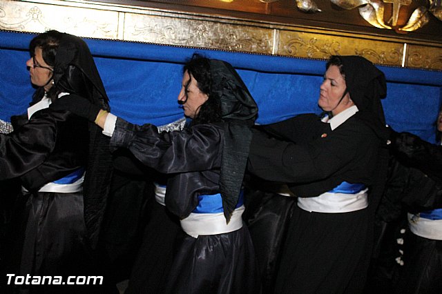 Procesin del Santo Entierro (Recogida) - Viernes Santo noche - Semana Santa Totana 2015 - 156