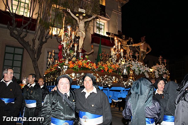 Procesin del Santo Entierro (Recogida) - Viernes Santo noche - Semana Santa Totana 2015 - 164
