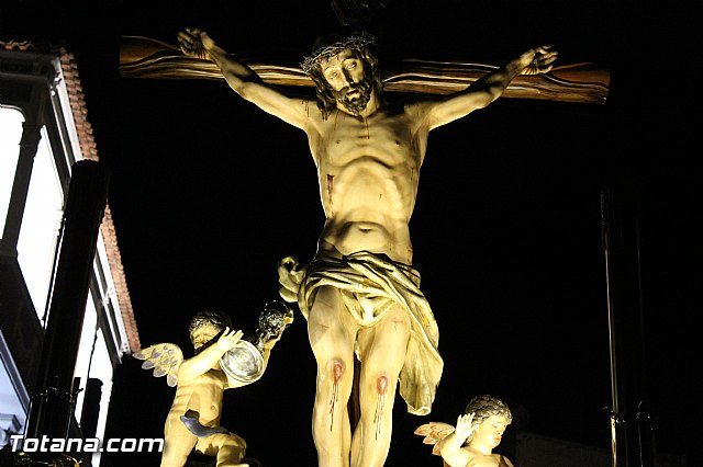 Procesin del Santo Entierro (Recogida) - Viernes Santo noche - Semana Santa Totana 2015 - 199