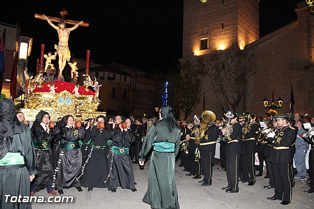Procesin del Santo Entierro (Recogida) - Viernes Santo noche - Semana Santa Totana 2015 - 214