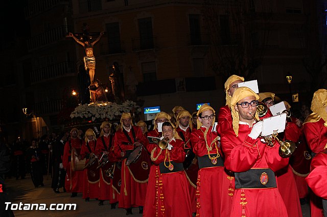 Procesin del Santo Entierro (Recogida) - Viernes Santo noche - Semana Santa Totana 2015 - 236