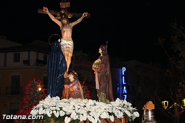 Procesin del Santo Entierro (Recogida) - Viernes Santo noche - Semana Santa Totana 2015 - 244