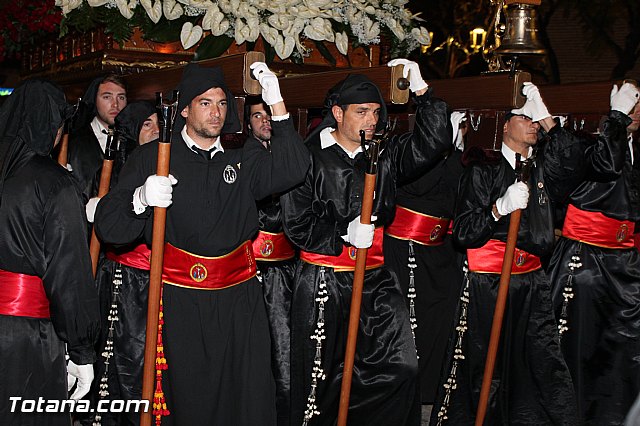 Procesin del Santo Entierro (Recogida) - Viernes Santo noche - Semana Santa Totana 2015 - 246