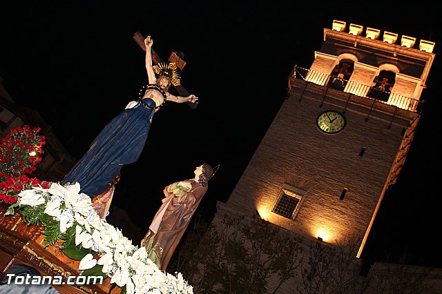 Procesin del Santo Entierro (Recogida) - Viernes Santo noche - Semana Santa Totana 2015 - 247