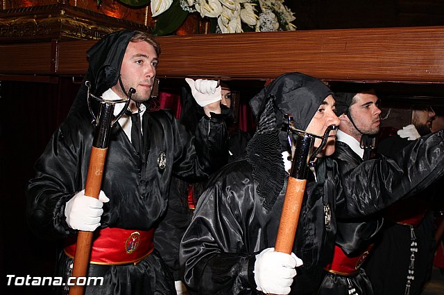 Procesin del Santo Entierro (Recogida) - Viernes Santo noche - Semana Santa Totana 2015 - 248