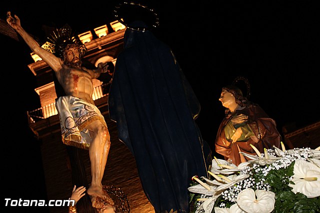 Procesin del Santo Entierro (Recogida) - Viernes Santo noche - Semana Santa Totana 2015 - 250