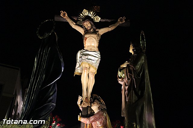 Procesin del Santo Entierro (Recogida) - Viernes Santo noche - Semana Santa Totana 2015 - 257