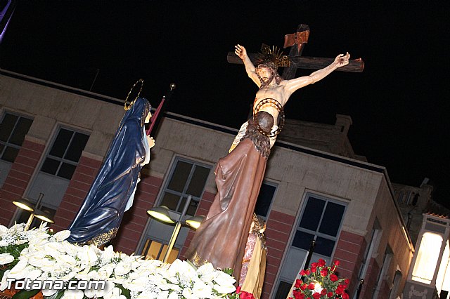 Procesin del Santo Entierro (Recogida) - Viernes Santo noche - Semana Santa Totana 2015 - 260